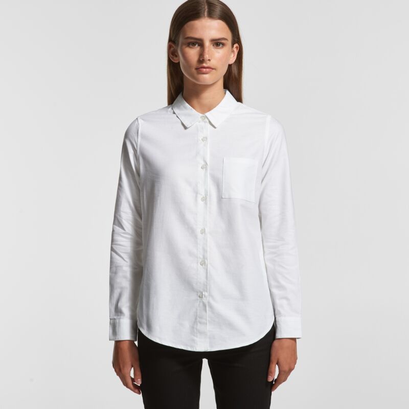 AS Colour Womens Oxford Long Sleeve Shirt Thumbnail