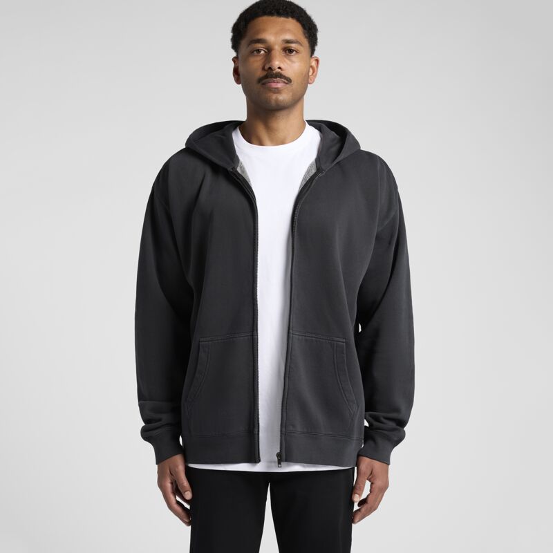 AS Colour Mens Relax Faded Zip Hood Thumbnail